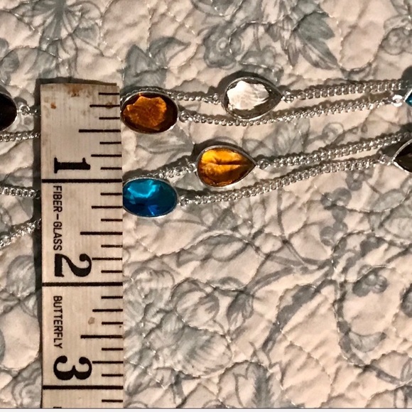 ❤️AUTHENTIC MULTI GEMSTONE STATION NECKLACE- 52”❤️ - Picture 7 of 7